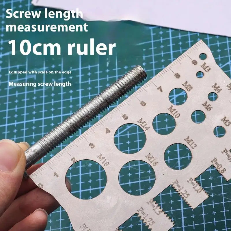 Screw Thread Pitch and Diameter Gauge