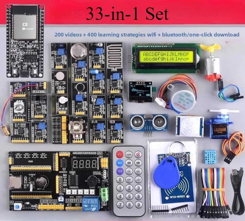 ESP32 IoT Development Kit with Sensors and Modules