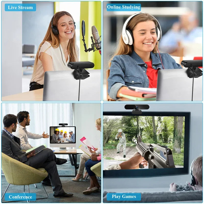 USB Webcam with Microphones - Resolution Options