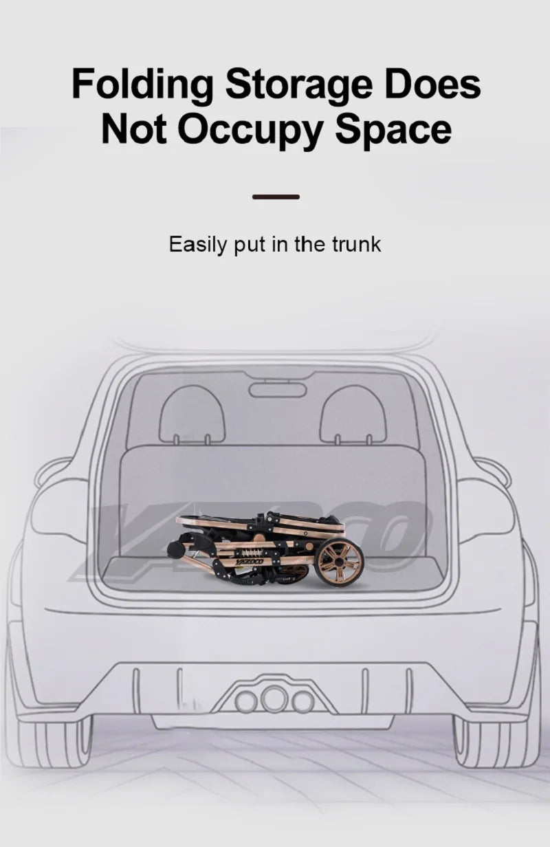 Luxurious 3‑in‑1 Baby Stroller High‑Landscape Travel System