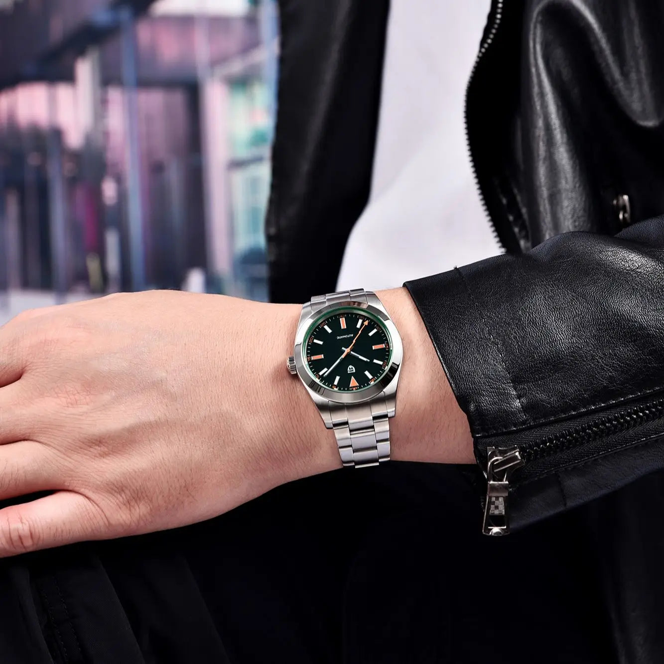 Pagani Design Automatic Men's Watch Green Dial Sapphire Crystal