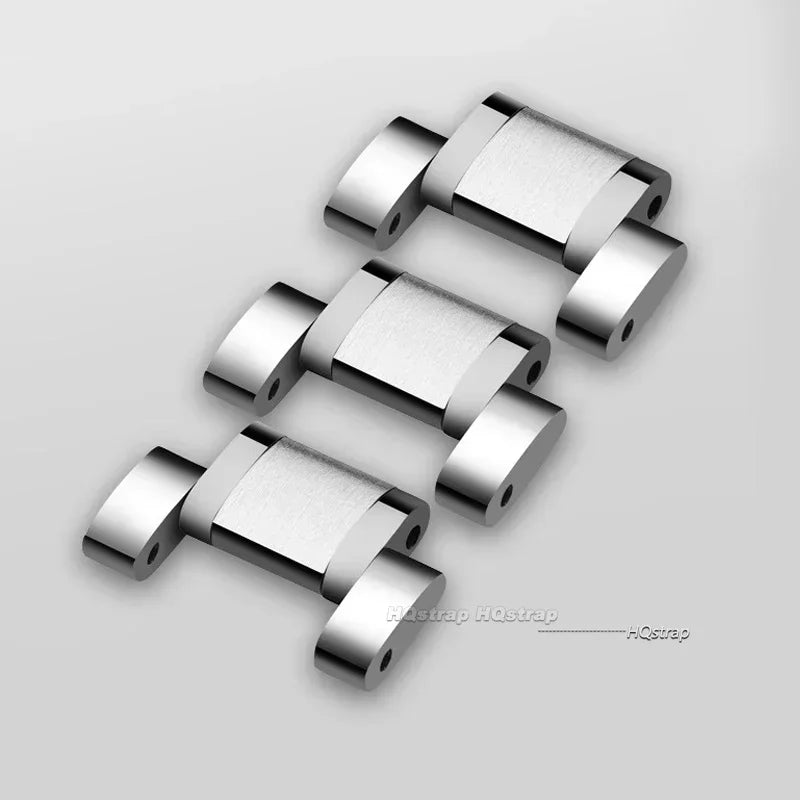 Stainless-Steel Curved-End Watch Bracelet