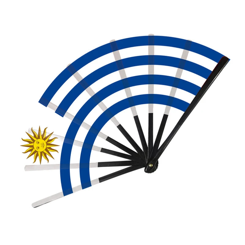 22 cm Folding Hand Fan with National Flags for Match Days