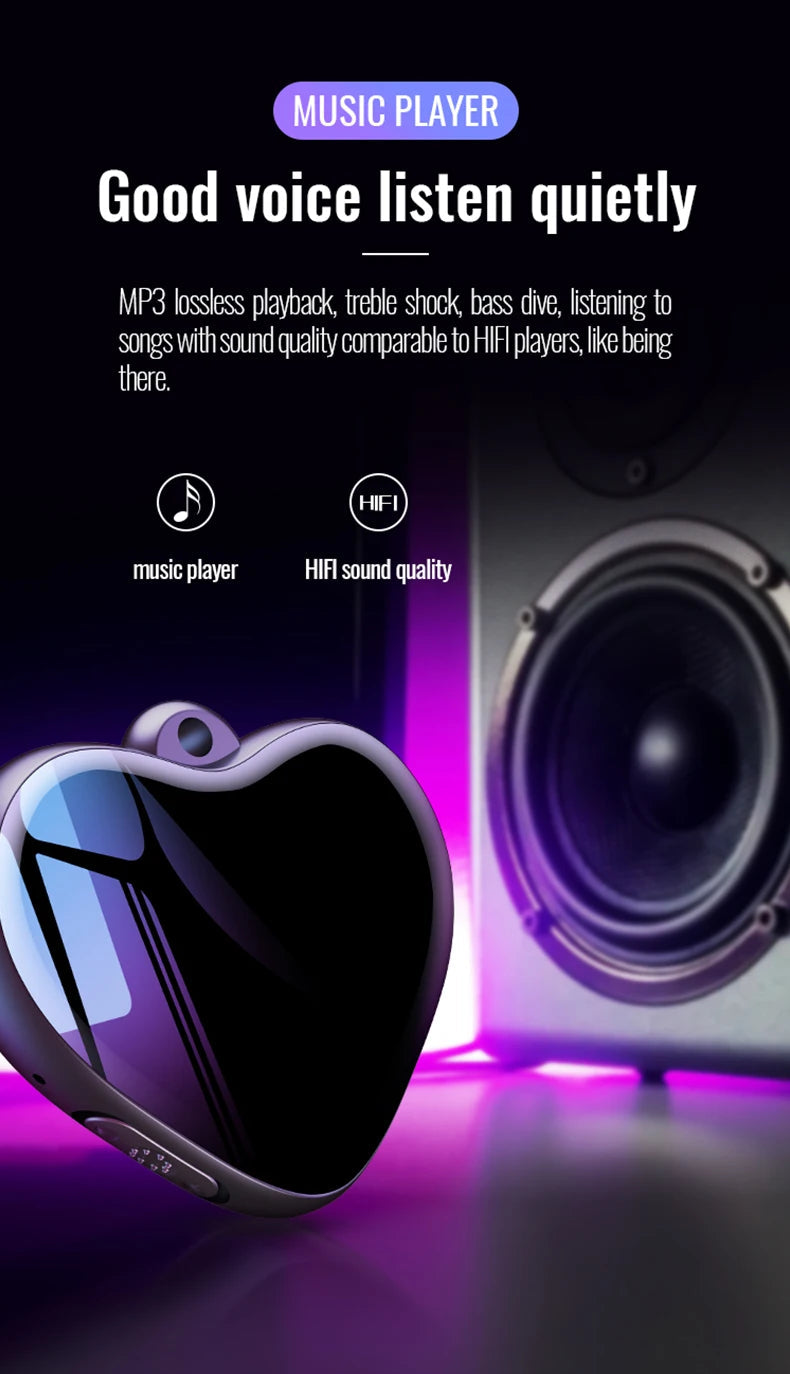 Dictaphone Audio Micro Listen Small Player Recorder Digital Record Voice Activated Recording Device Sound Professional