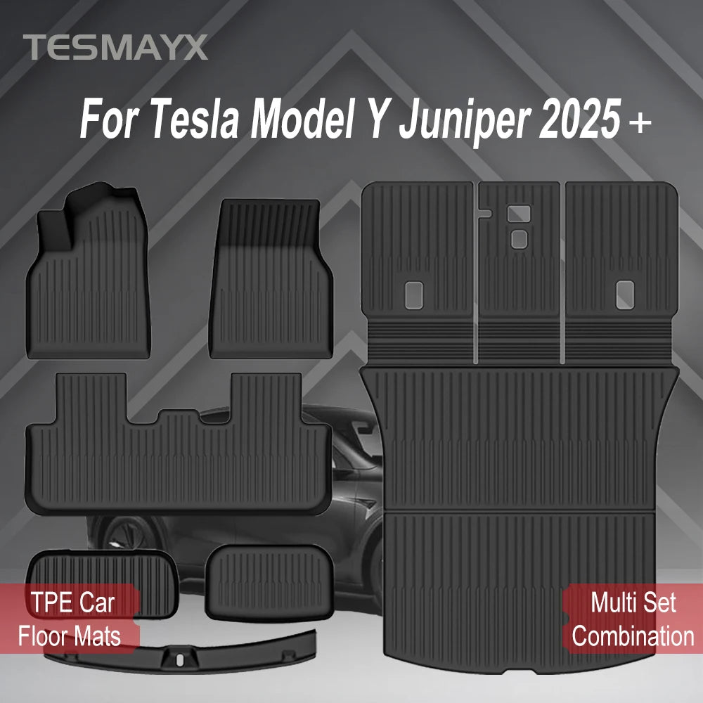 Tesla Model Y Juniper 2025-Now TPE Floor Mats and Cargo Liner