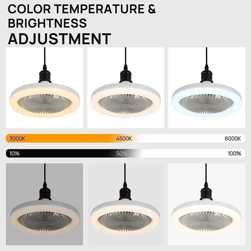 E27 LED Ceiling Fan Light with Remote Control