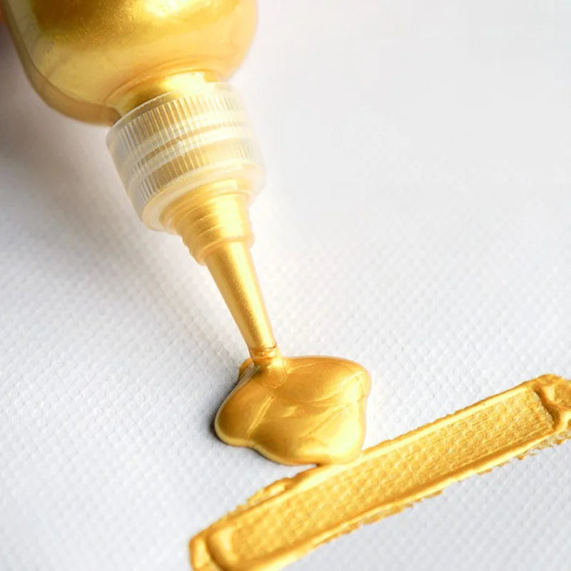 60ml Gold Metallic Acrylic Paint for DIY Projects