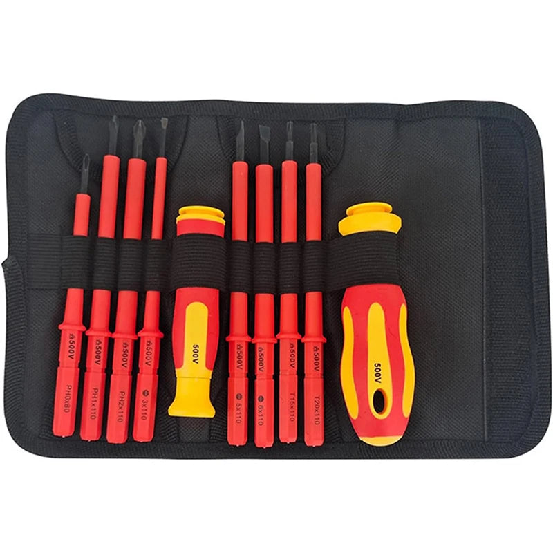 Insulated Screwdriver Set - 8 or 10 Pieces