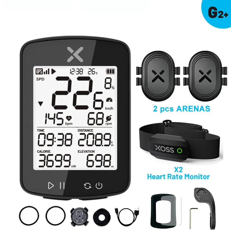 XOSS New G2 GPS G2+ Cycling Computer G Plus Wireless Speedometer Bluetooth Tracker Waterproof Road Bike MTB Bicycle Odometer