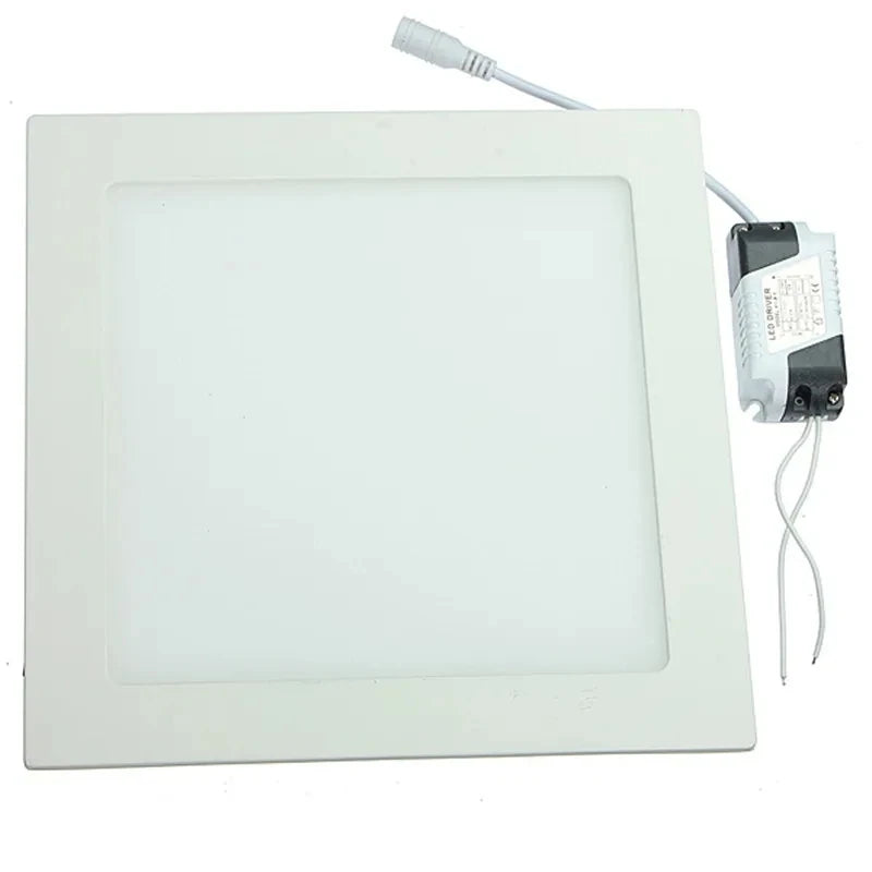 Recessed LED Ceiling Panel Light, 3–25W, White Light Options