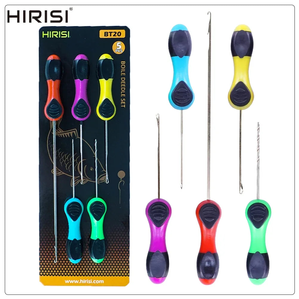 5x Ferramenta de Pesca de Carpete Acessórios de Gatilho de Iscas Conjunto de Agulha para Boilie Pop Up Rigs BT20 Gancho de Carp Rig Ferramentas de Montagem de Acessórios
