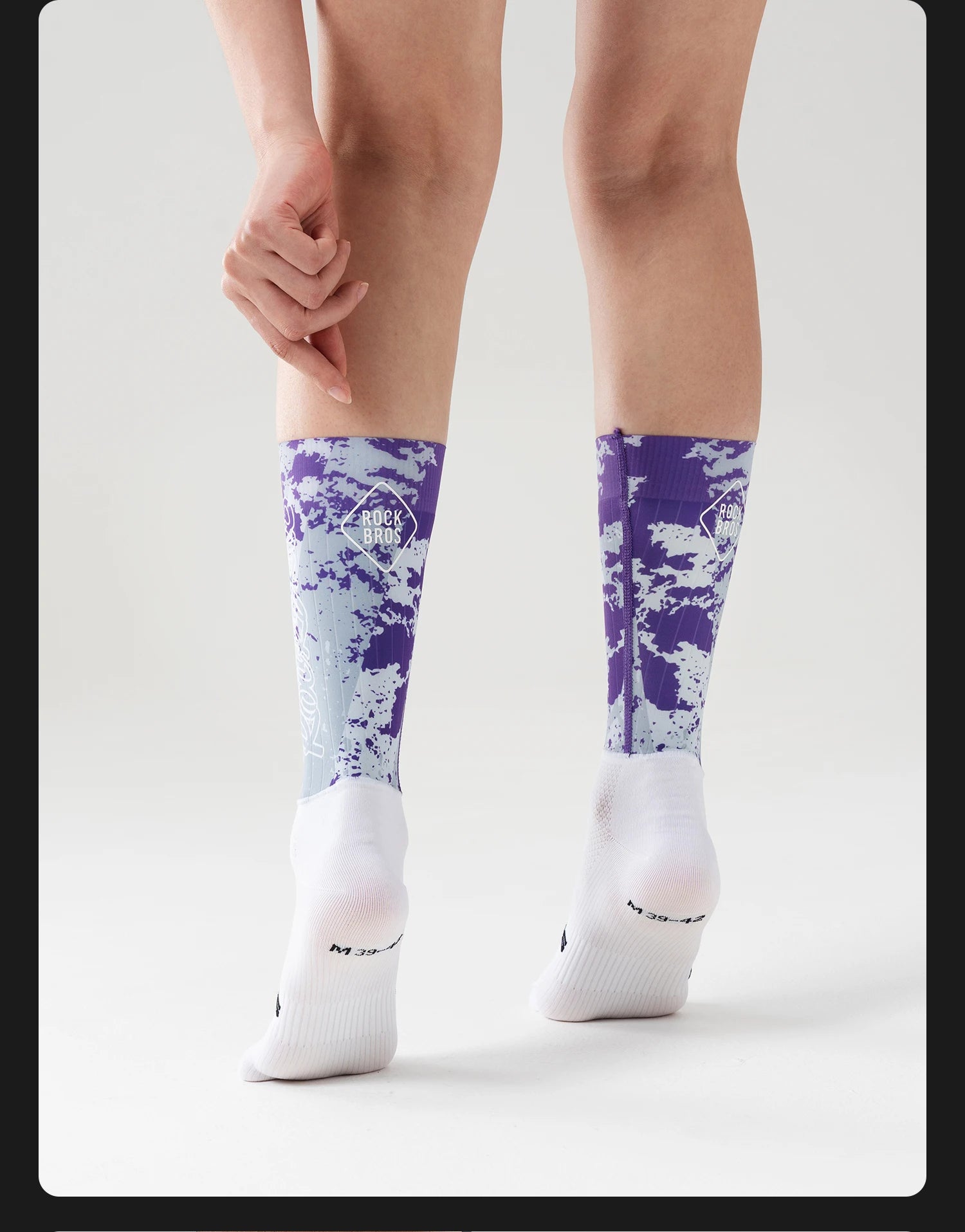 Compression Cycling Socks Knee-High Non-Slip Sports Performance Socks