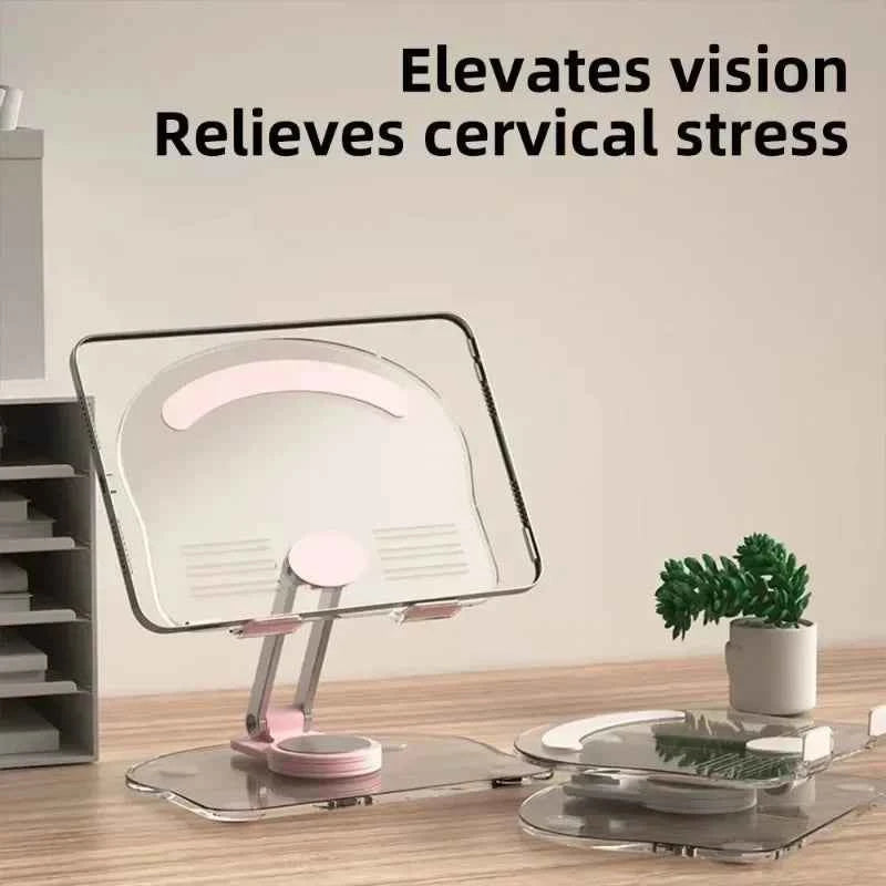 360° Rotation Acrylic Tablet Stand Adjustable Phone Bracket Folding Anti-slip Holder For iPad Pro Air Mini For 4.7-13inch Stand