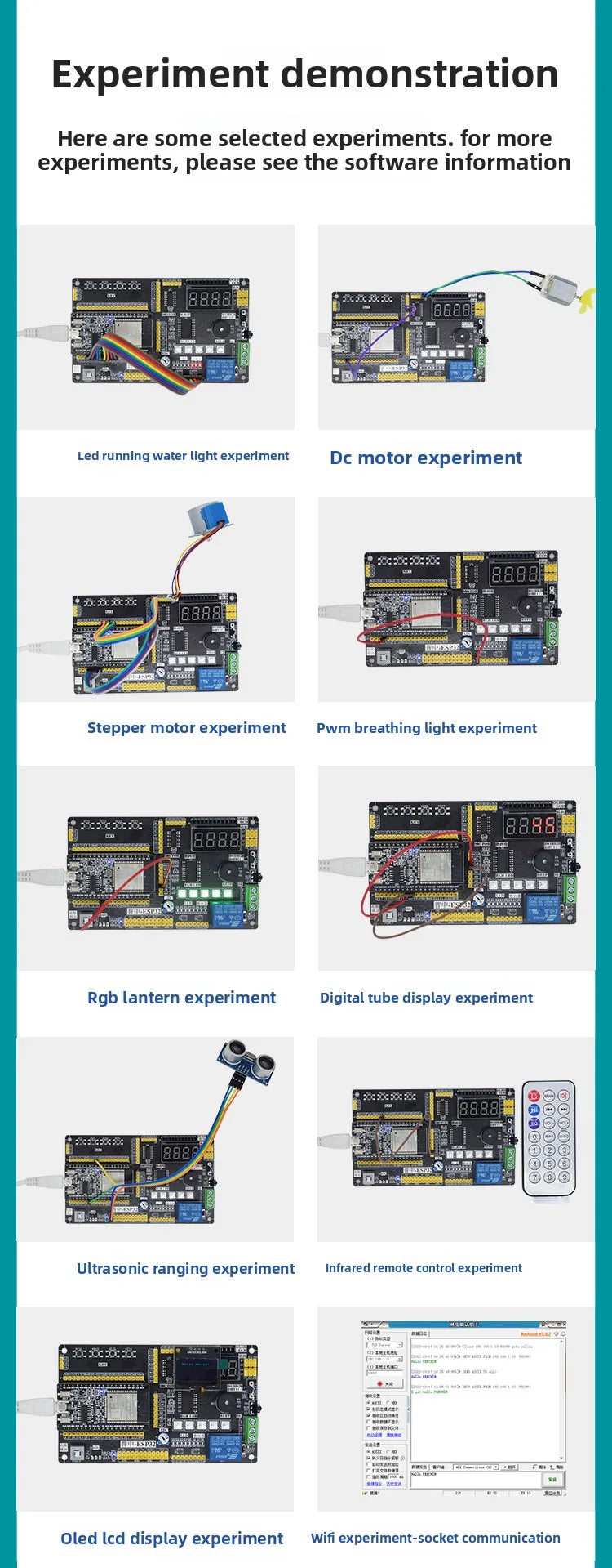 ESP32 IoT Development Kit with Sensors and Modules