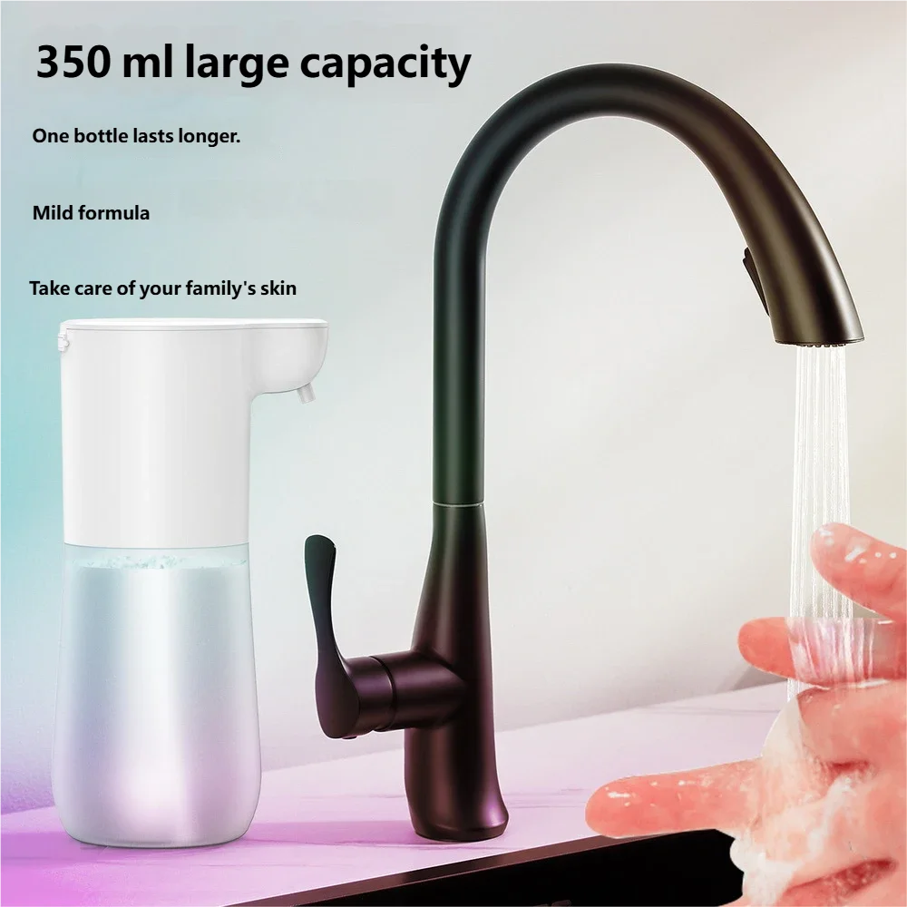 Inteligentný senzorový automatický dávkovač mydla 600 ml USB nabíjateľný bezdotykový pena dávkovač