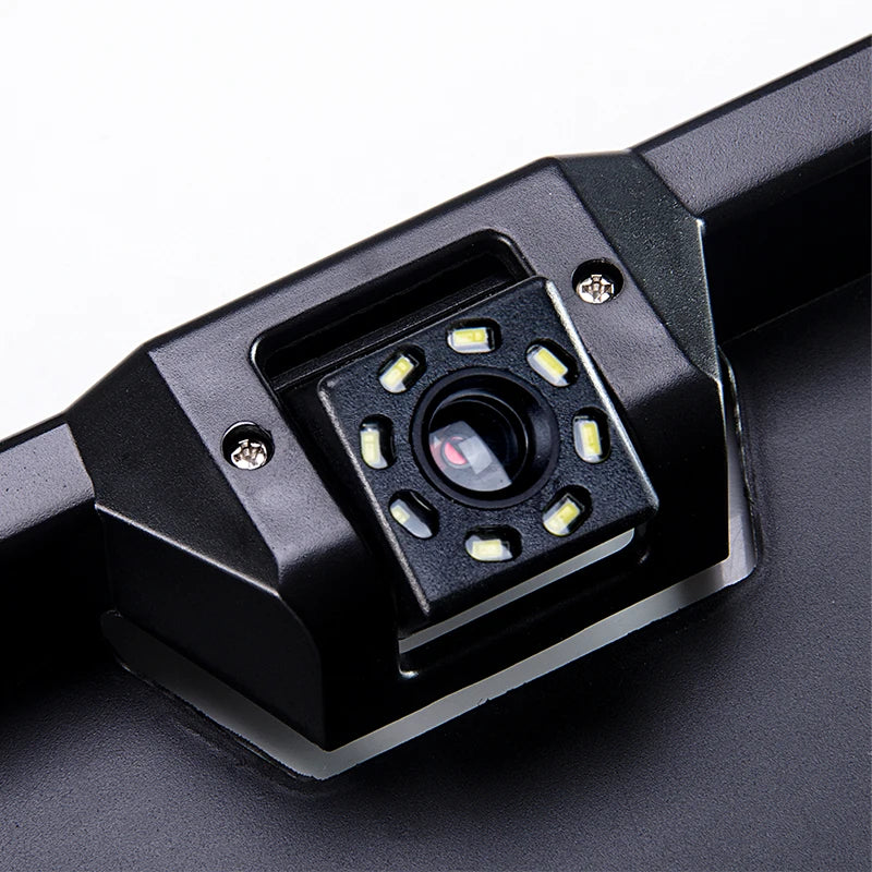Hippcron Car Plate Camera Rear View Wireless EU European License Frame Waterproof Night Vision Reverse Backup 8 LED Camera