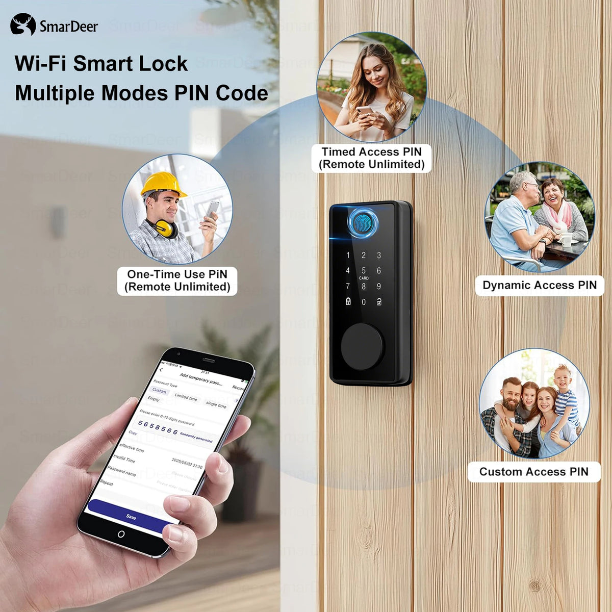 L001-TYWF Fingerprint and Wi-Fi Door Lock