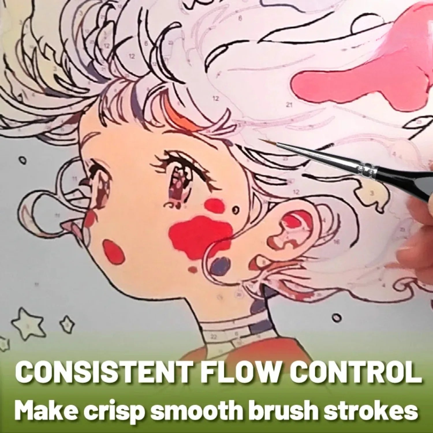 Zestaw ultra-cienkich pędzli do farb akrylowych i detali miniaturowych