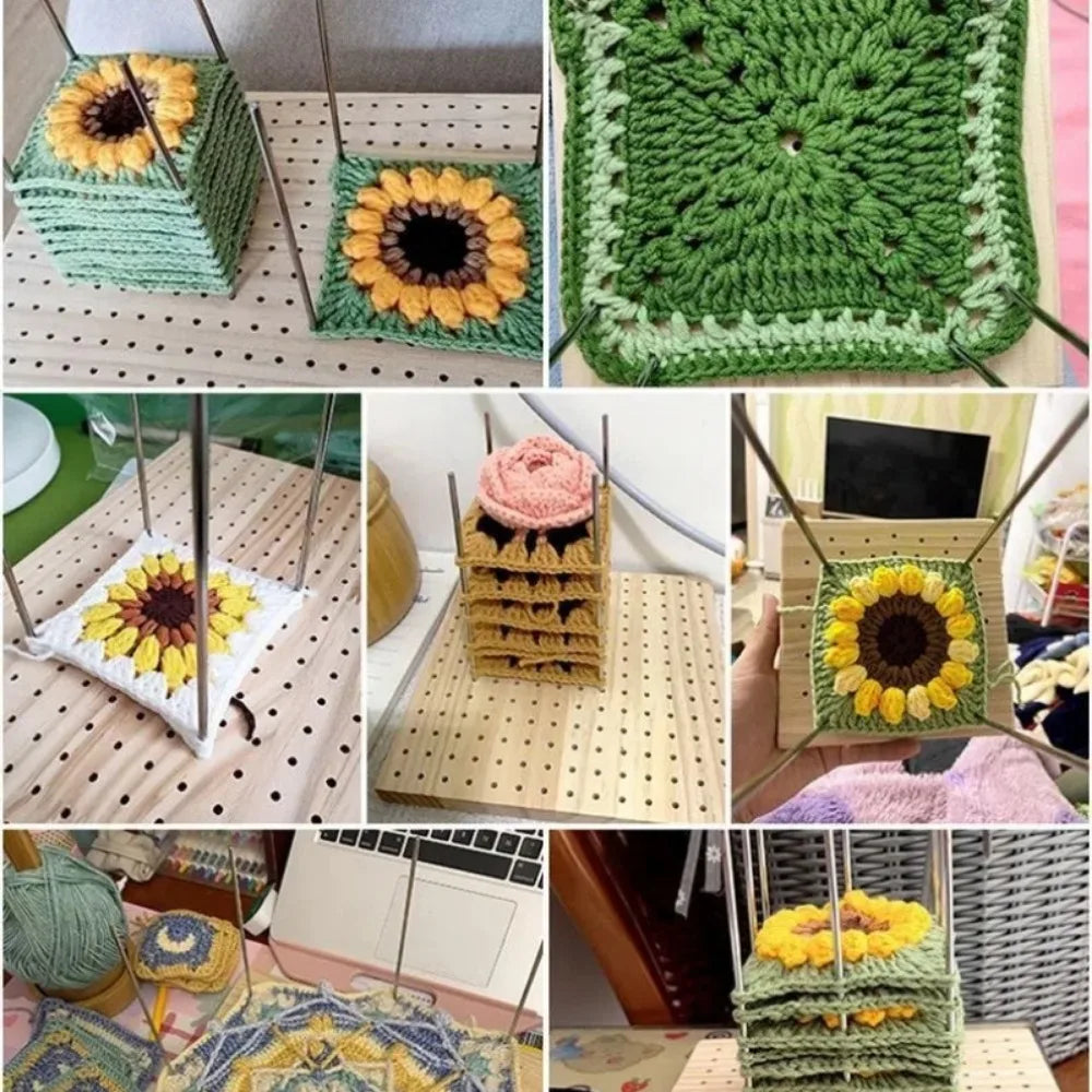 Wooden Crochet Blocking Board — Size Options