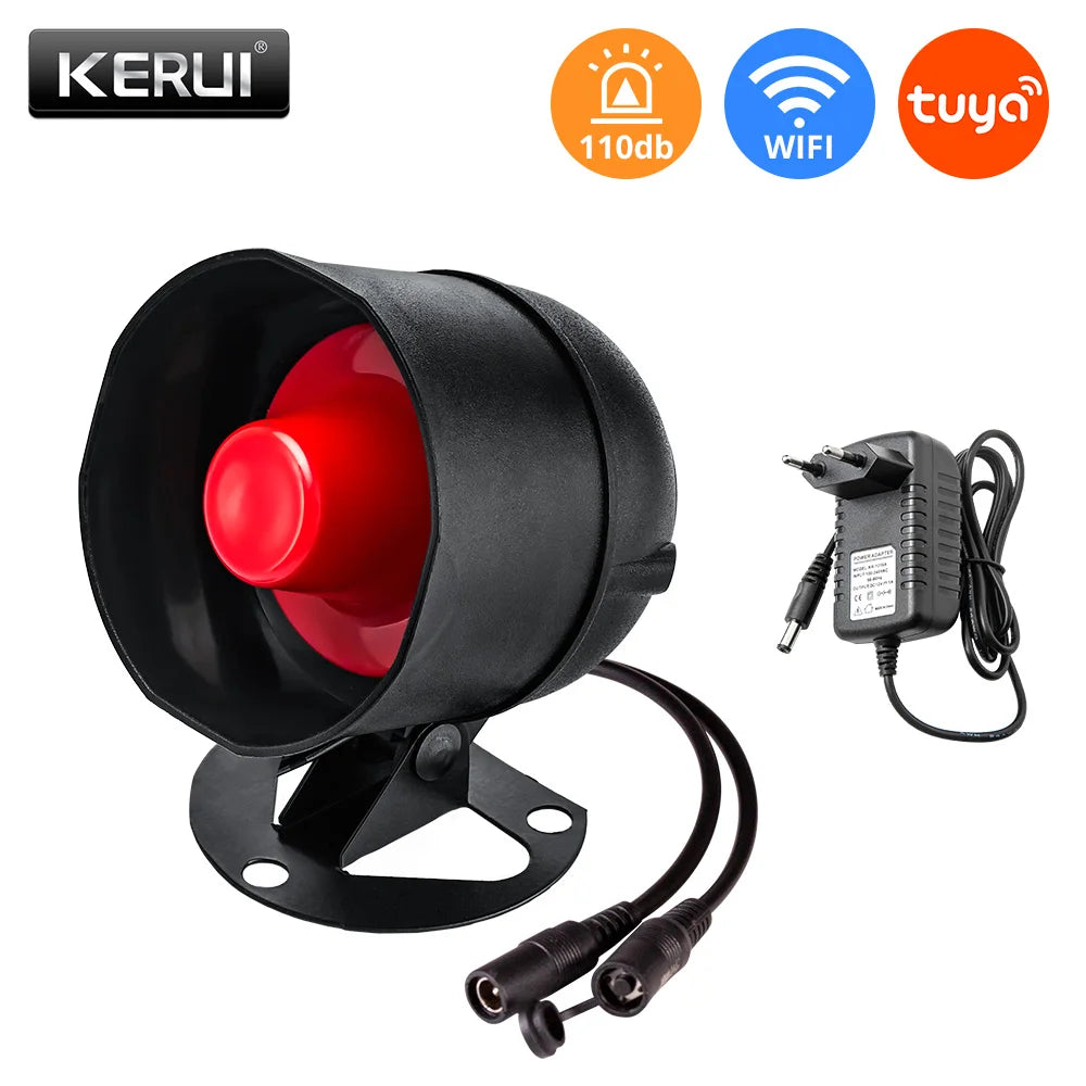 WiFi Siren and Wireless Sensor Alarm Kit