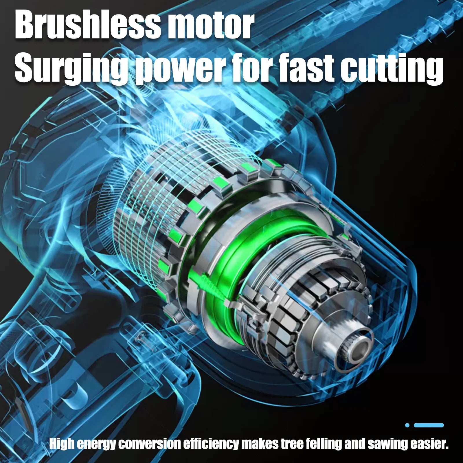 Cordless Chainsaw for Makita 18V – 6 Inch Mini Portable Chainsaw