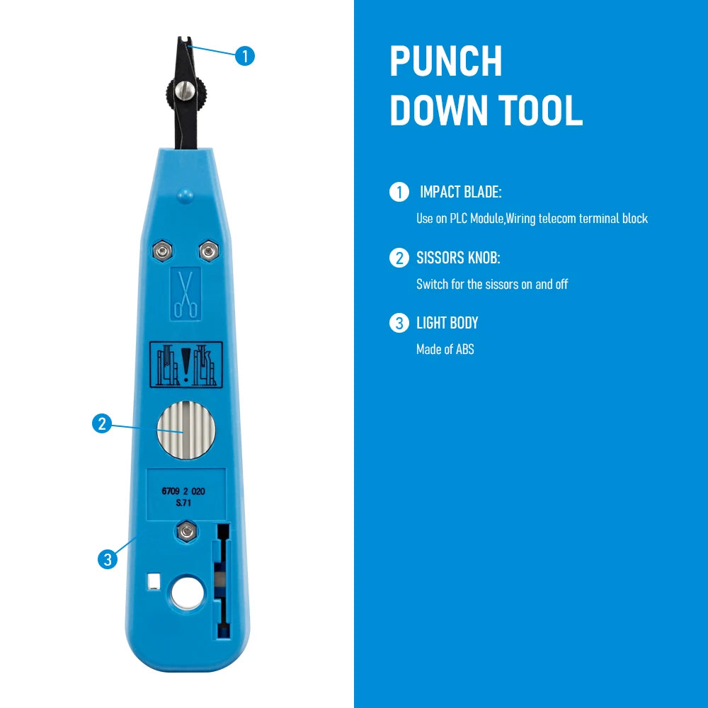 Adjustable Impact Punch-Down Tool for 66/110 Blades