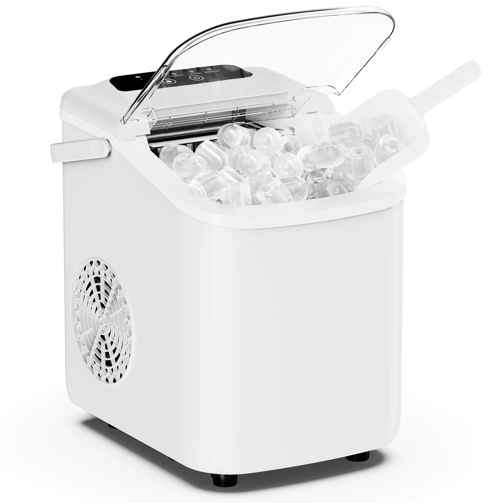 Portable Countertop Ice Maker – 9 Cubes in 6 Minutes, 26lb Daily