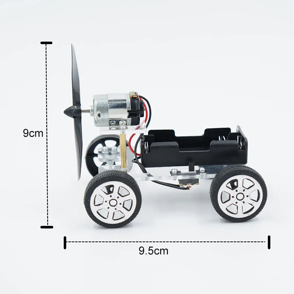 مجموعة إلكترونية للطاقة Wind Power DIY لعبة تعليمية علمية للأطفال تجربة ابتكار مدرسة لعبة