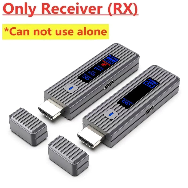 Wireless HDMI-Compatible Video Transmitter and Receiver Extender kit TV Stick Dongle Adapter For PC Camera Laptop To Monitor TV