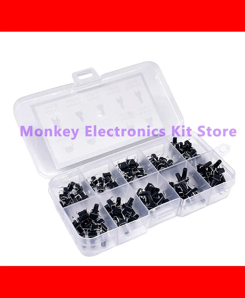Assortiment de boutons-poussoirs tactiles