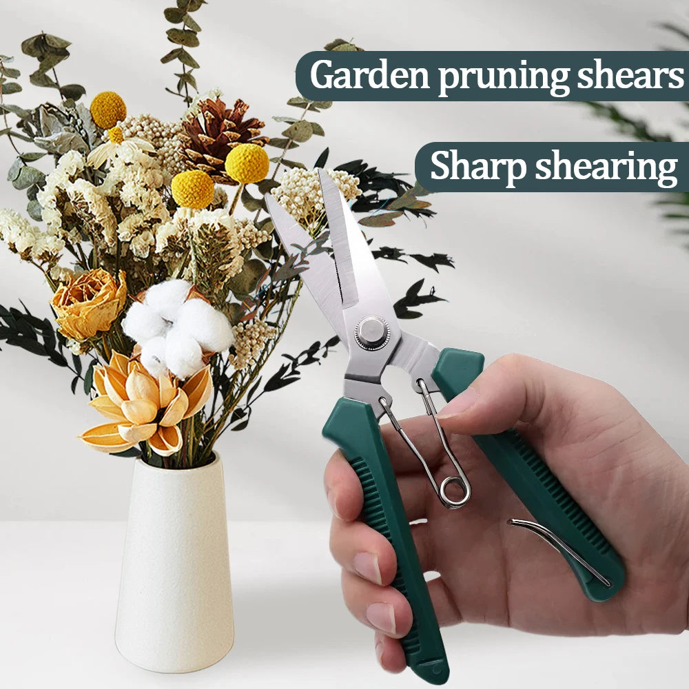 Compact Garden Scissors, Red or Green