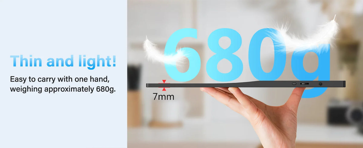 15.6 Inch Portable Monitor 1080P IPS with Speakers