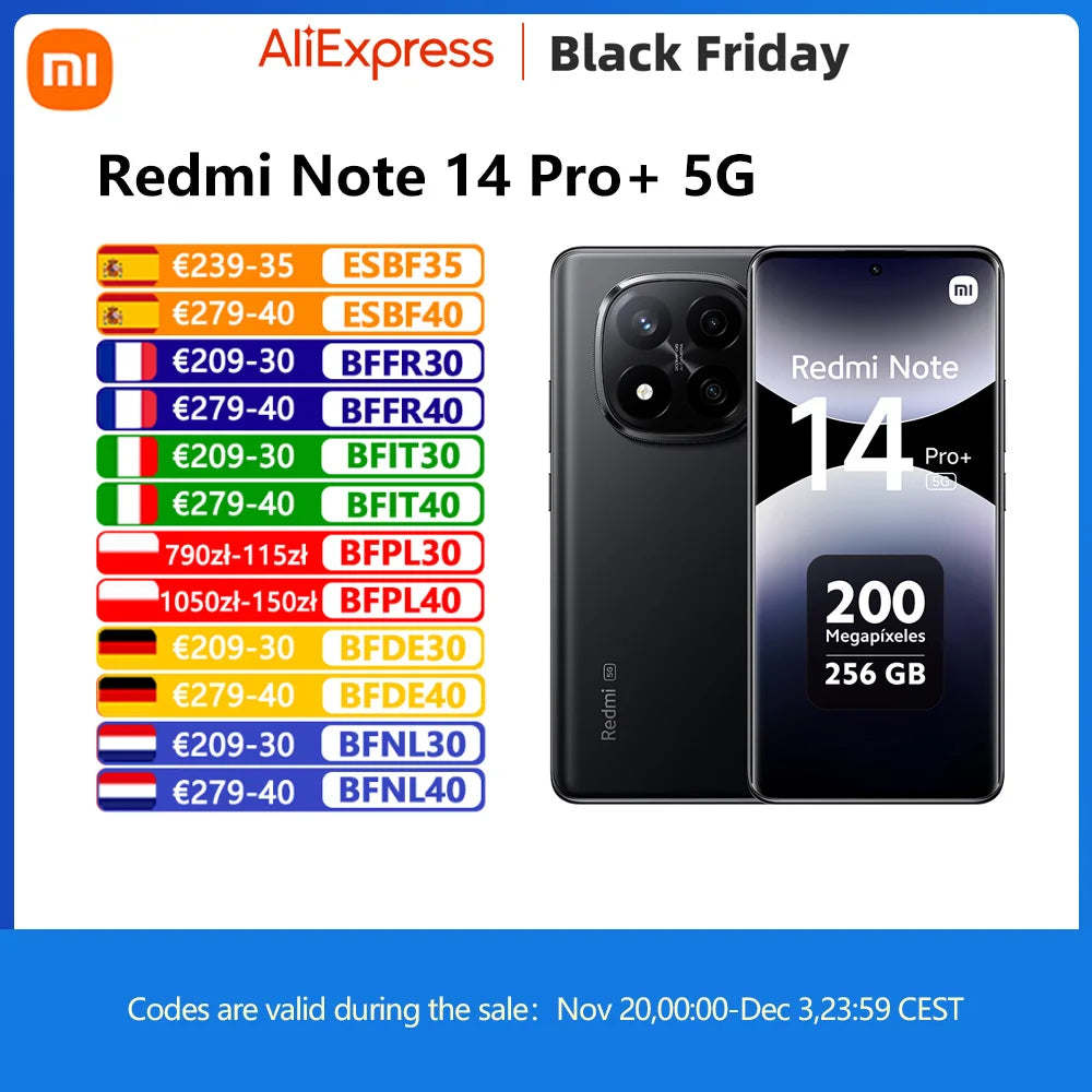 Xiaomi Redmi Note 14 Pro Plus 5G NFC Smartphone