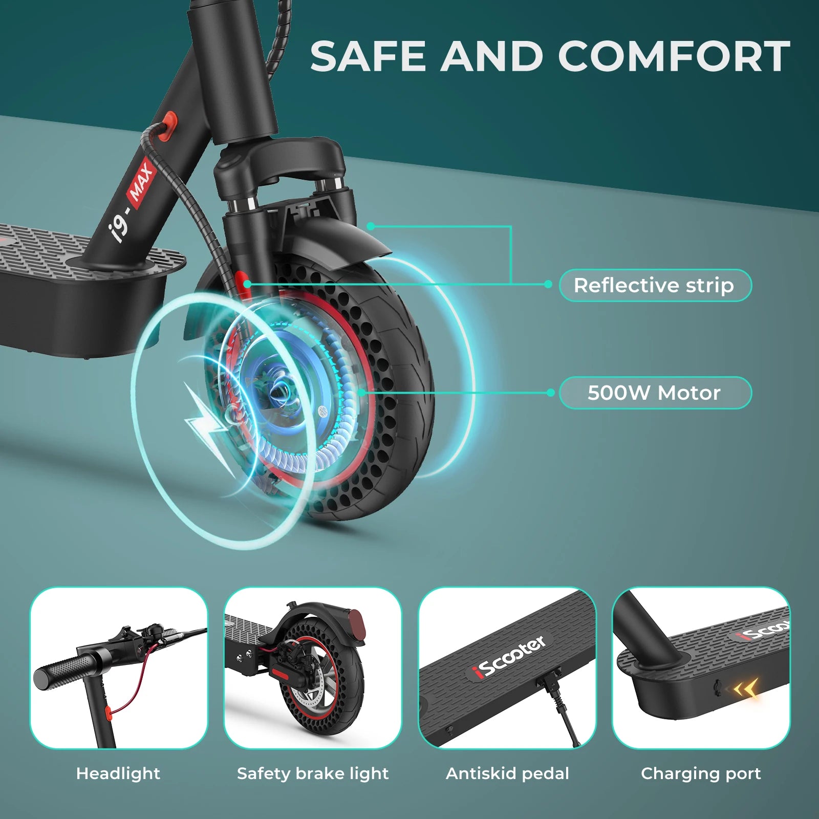 iScooter i9 Electric Scooter for Adults