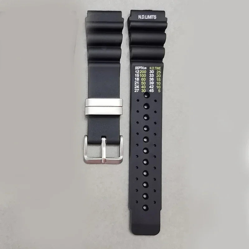 Rubber Watch Strap, 20/22/24mm Options