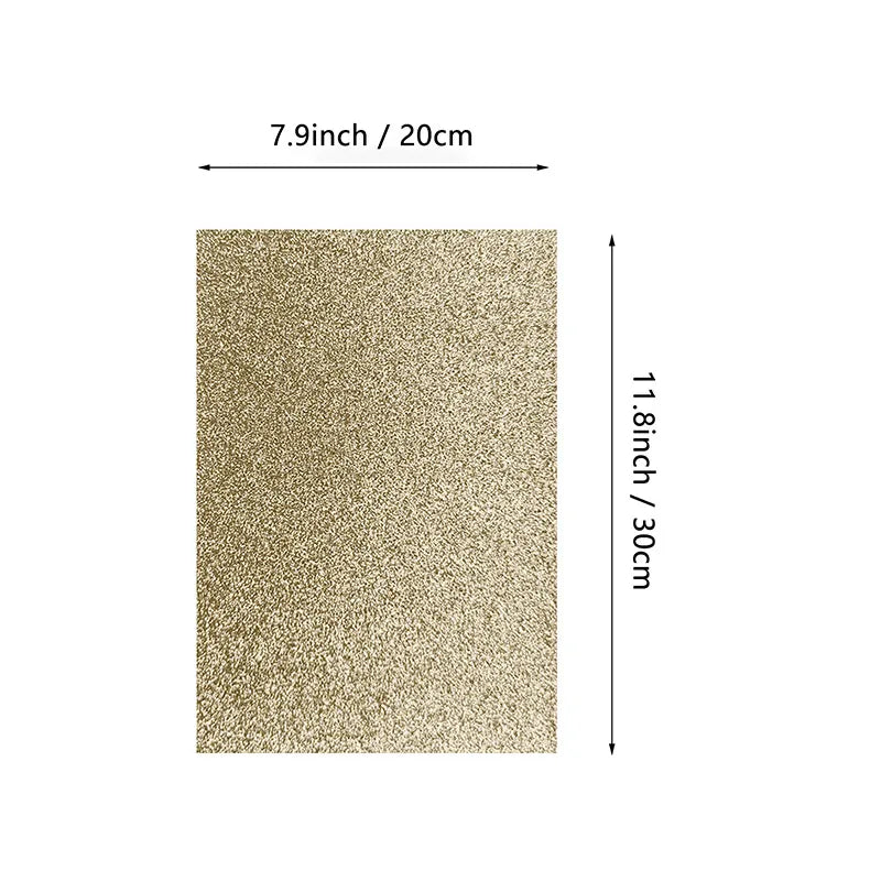 أوراق Felt فنية لامعة — قطعتان، 20 × 30 سم