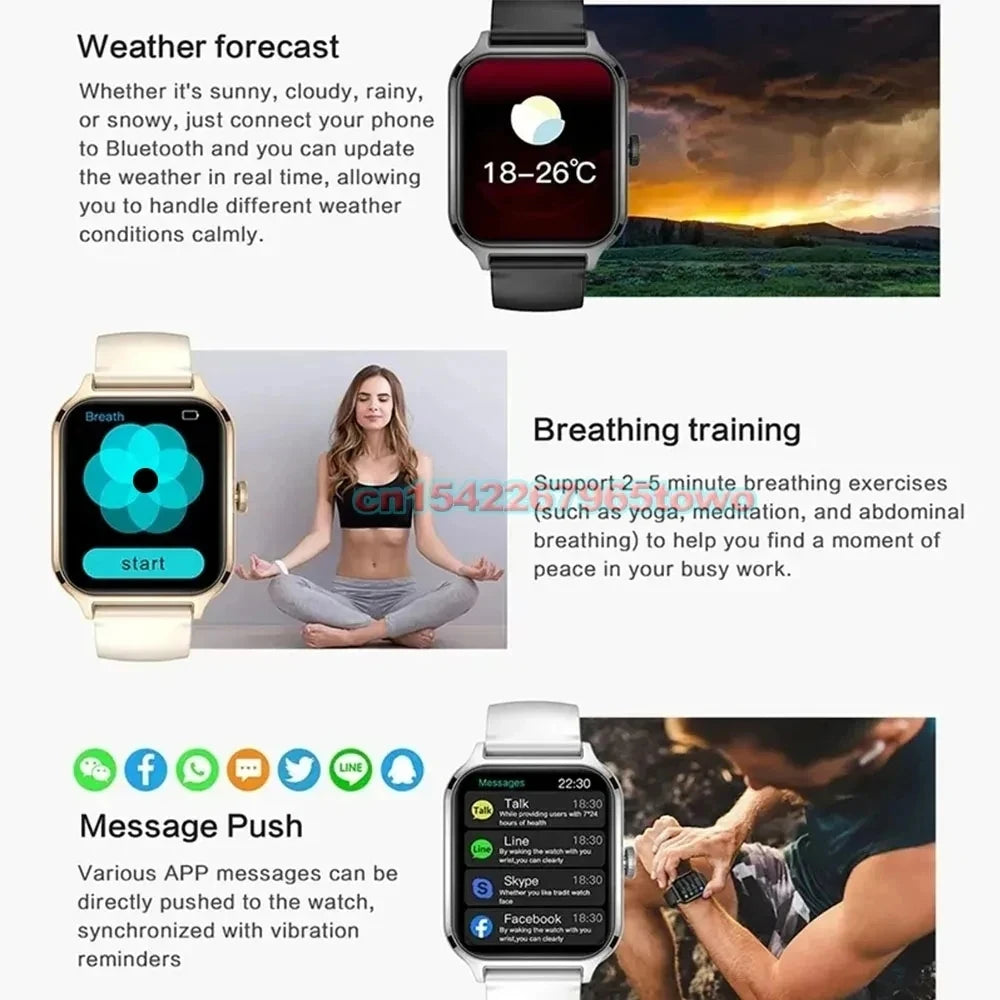 Smartwatch con display HD da 1.83 pollici, Android e iOS