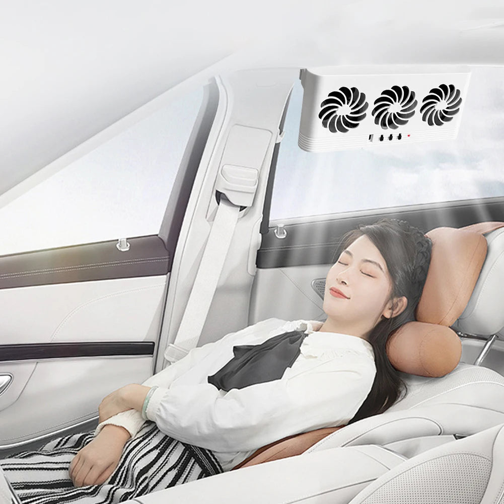 Solar Powered Car Exhaust Fan for Fresh Air and Cooling