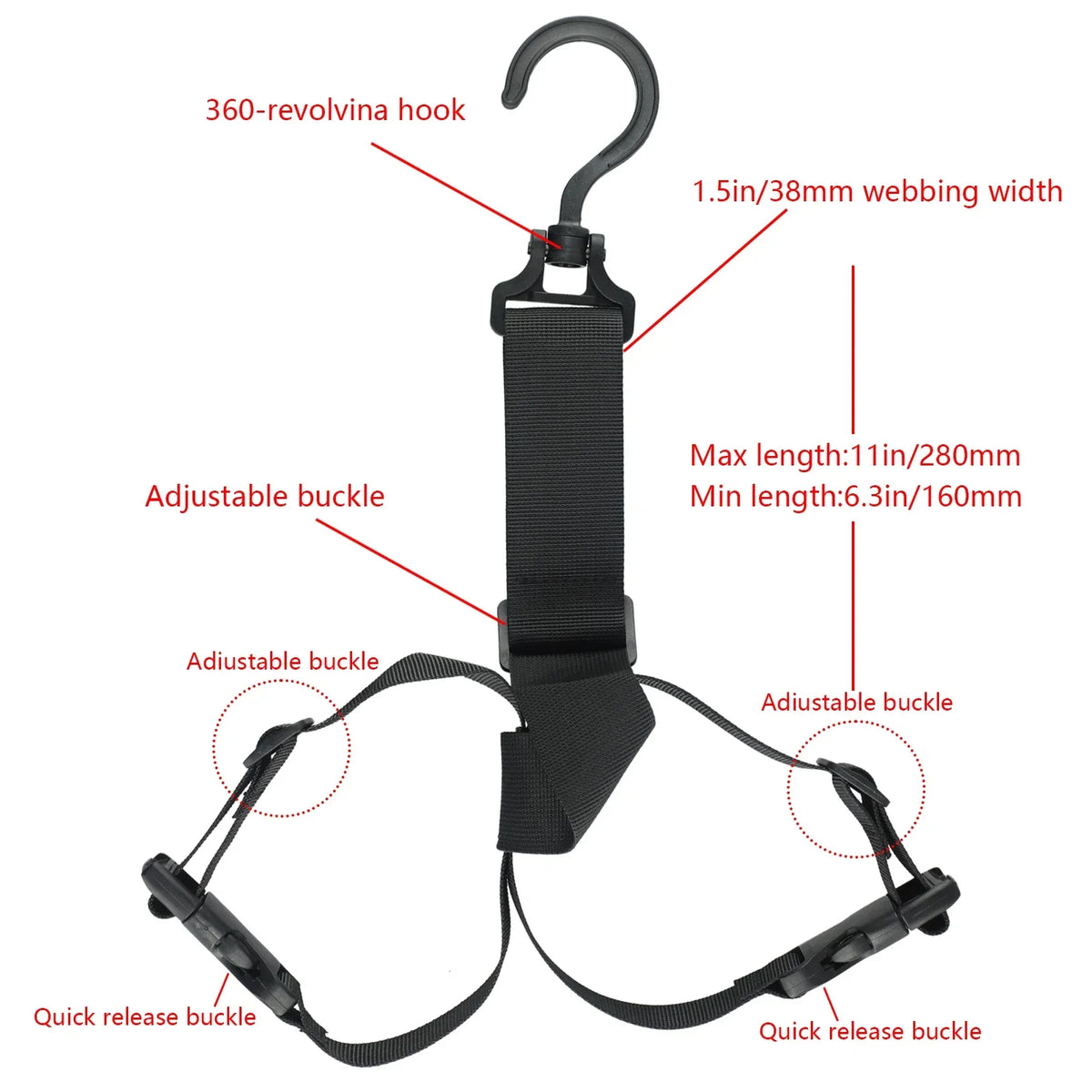 Support de suspension et de séchage pour bottes de waders