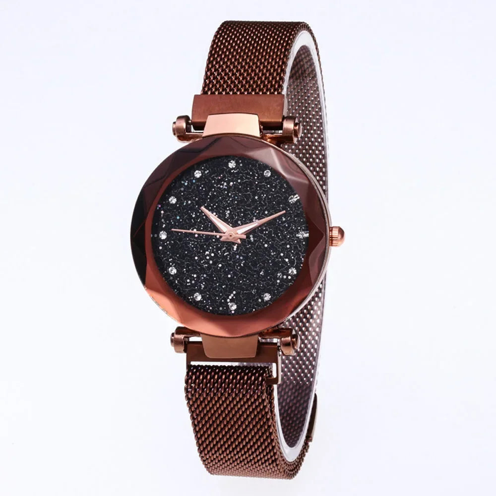 Fashion Sparkling Women Watches Ladies Top Brand Luxury Quartz Clocks Watch Women Stainless Steel Date Gift Clock
