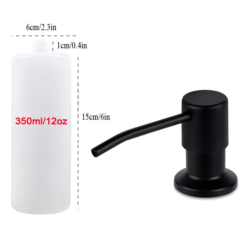 Soap Dispenser for Kitchen Sink, Kichen Sink Soap Dispenser,Extension Tube kit, Under Sink Soap Dispenser Pump, No Need More Ref