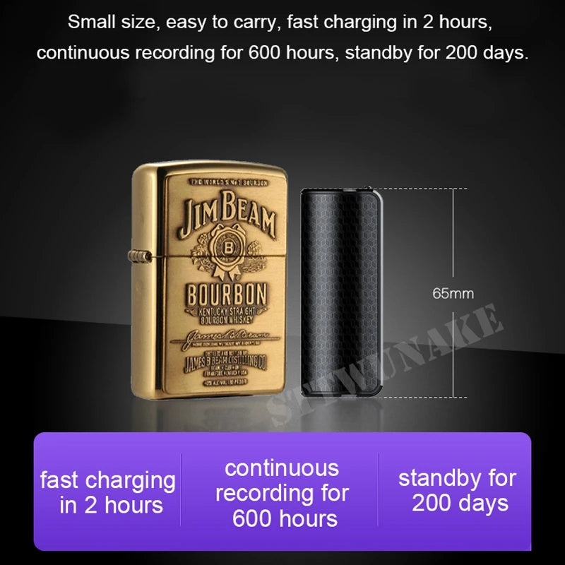 Mini Voice Activated Recorder 600 Hours Time Built-in Magnet Small Digital Audio Recording Device Sound Dictaphone