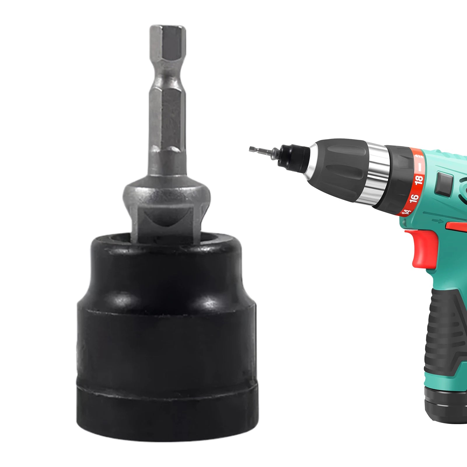 Auto Jack Socket Wrench Adapter for Quick Tire Changes