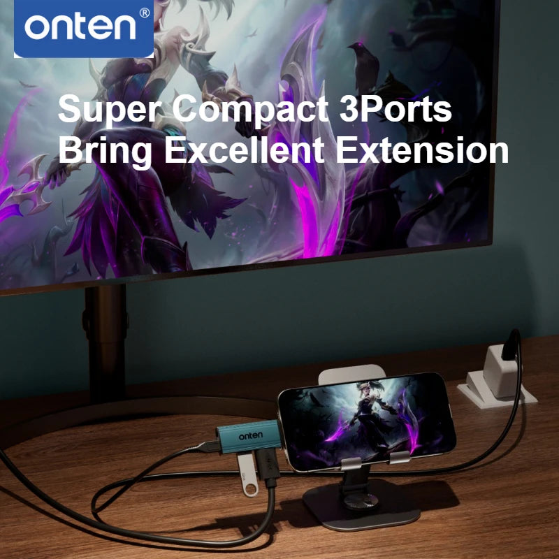 Compact USB-C Dock with HDMI, Audio and PD