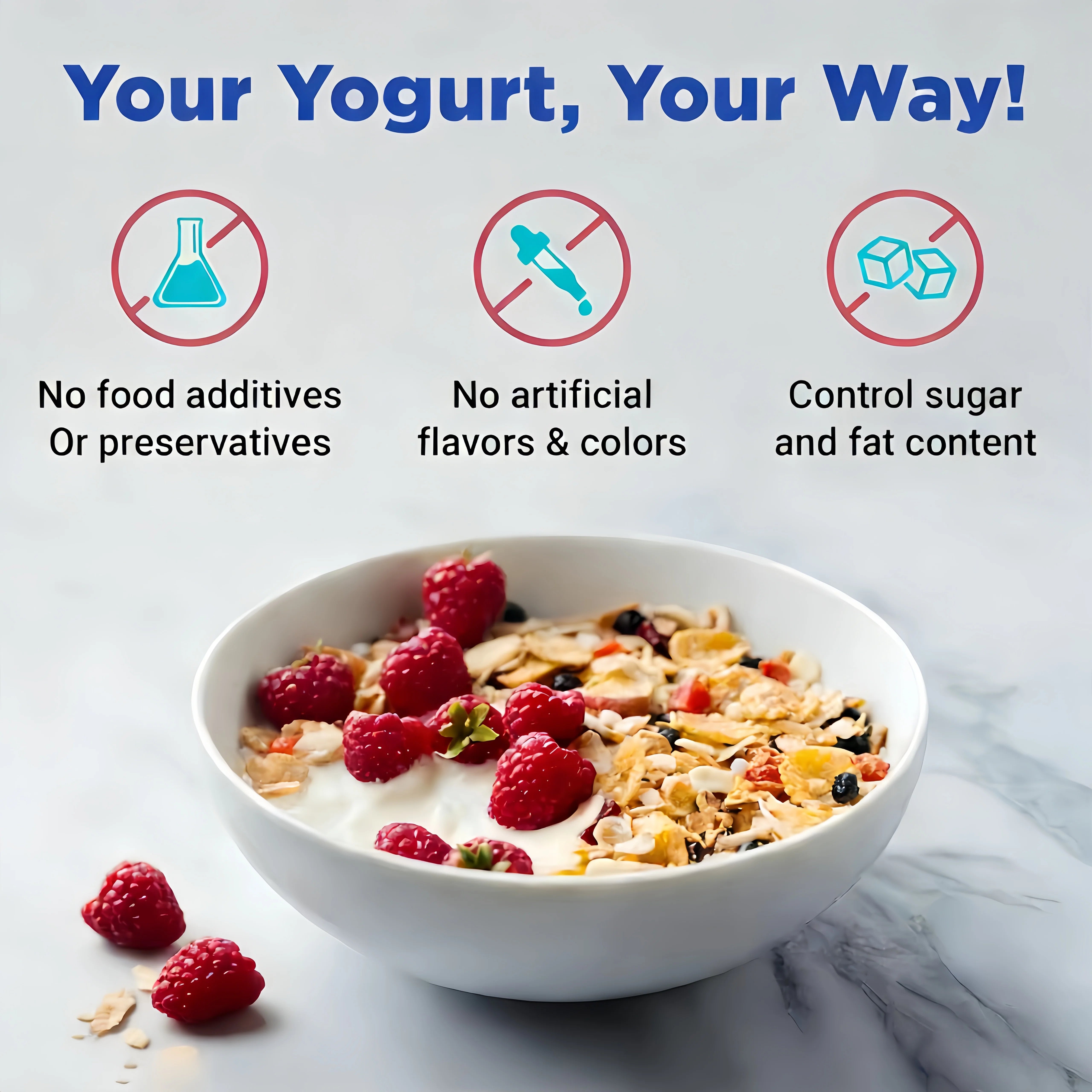 Electric Yogurt Maker Machine, 8 Jars Stainless Steel Yogurt Fermenter with 5 FREE Gifts: Bottle Opener, Egg Separator, Dish Sponge, Cleaning Cloth, Jam Spreader