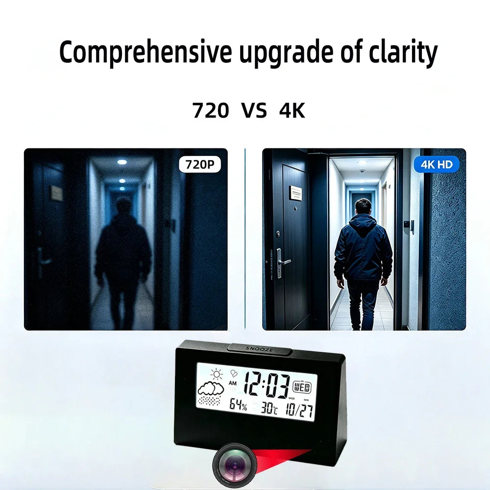 4K HD Mini WiFi időjárás- camera rögzítés, javított tisztaság, mozgásérzékelés, távoli megtekintés, Home HD 4K Mini Kamera