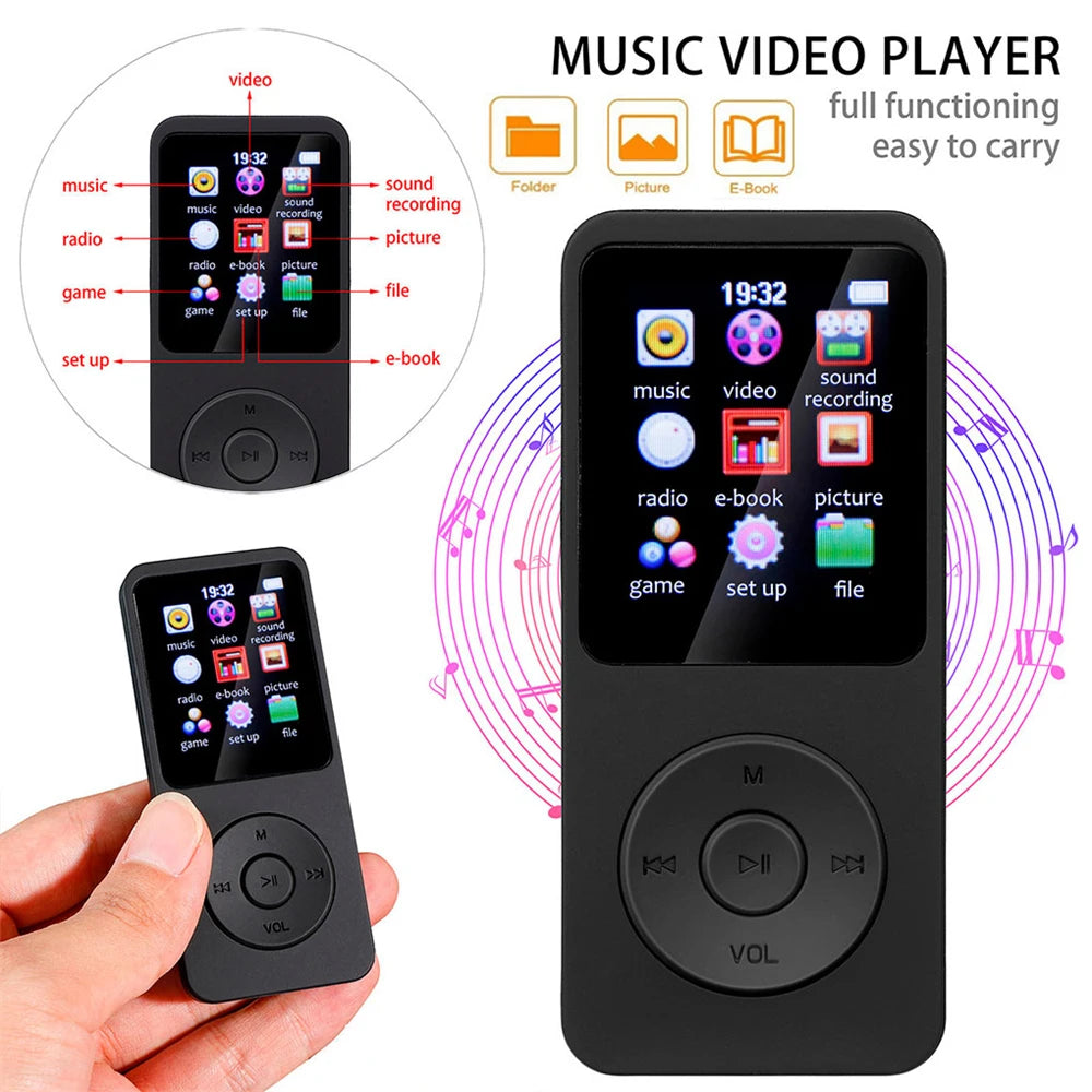 Bluetooth MP3 Player with FM Radio and Recorder