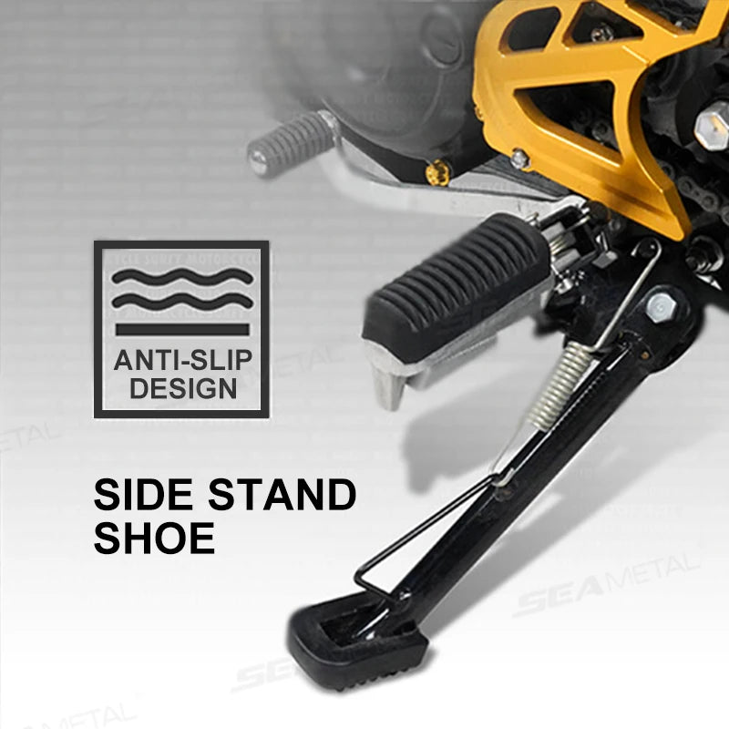 BLALION Motorcycle Stand Pad Kickstand Rubber Support Plate Outdoor Parking Motorbike Foot Side Stand Base Kickstand Holder Pad