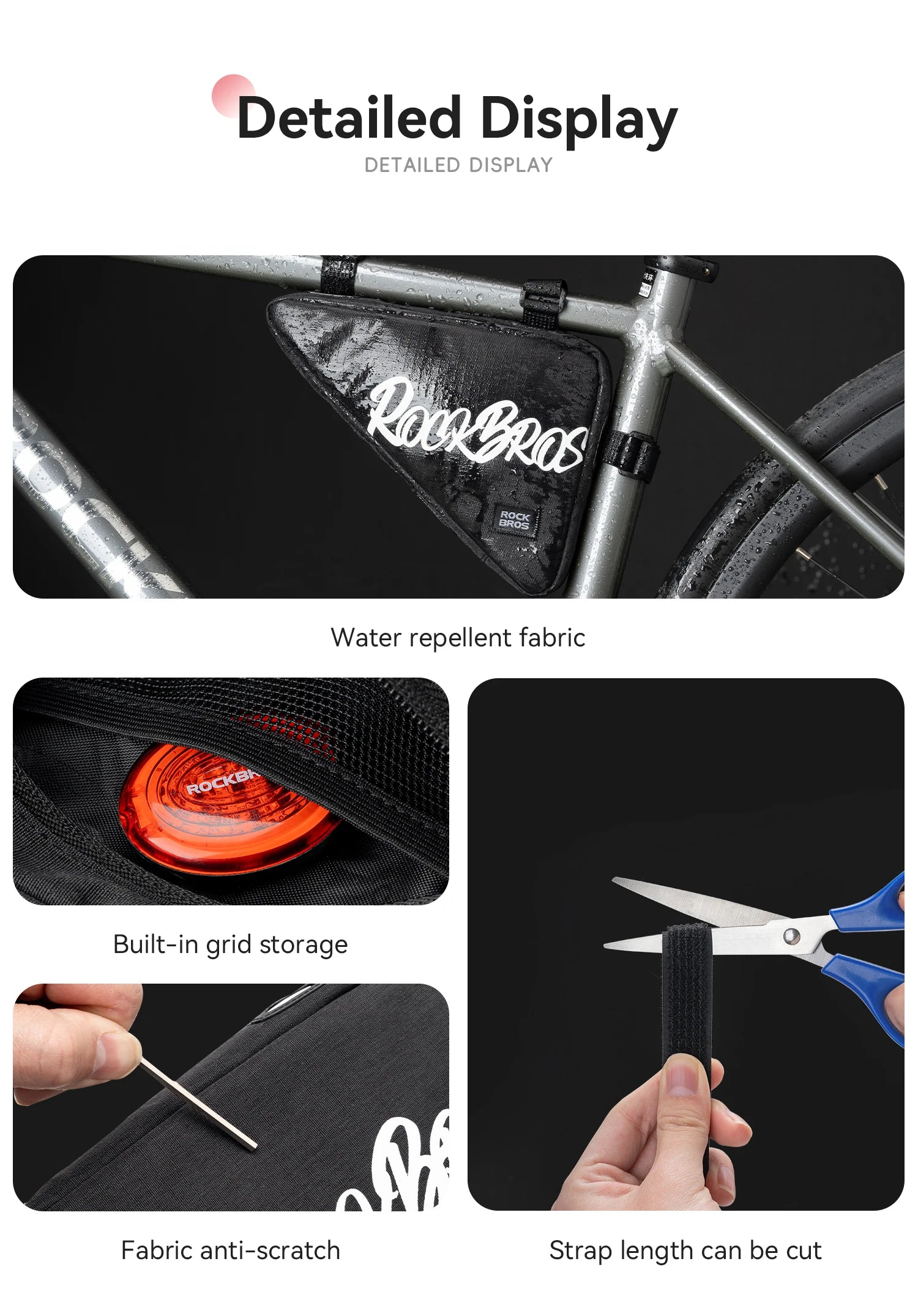 Waterproof Bicycle Top Tube Bag for Cycling Essentials