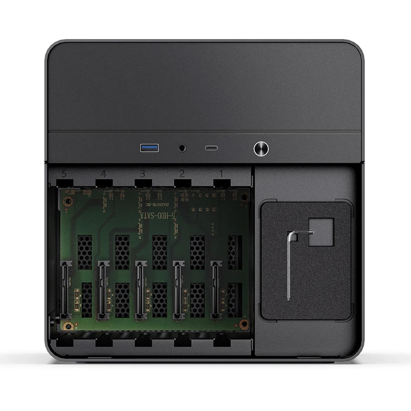 JONSBO N2 NAS Custodia Mini ITX in Alluminio per Home Office Intrattenimento Gioco Computer Server Host ITX Supporta 5 Hard Disk Alimentatore SFX
